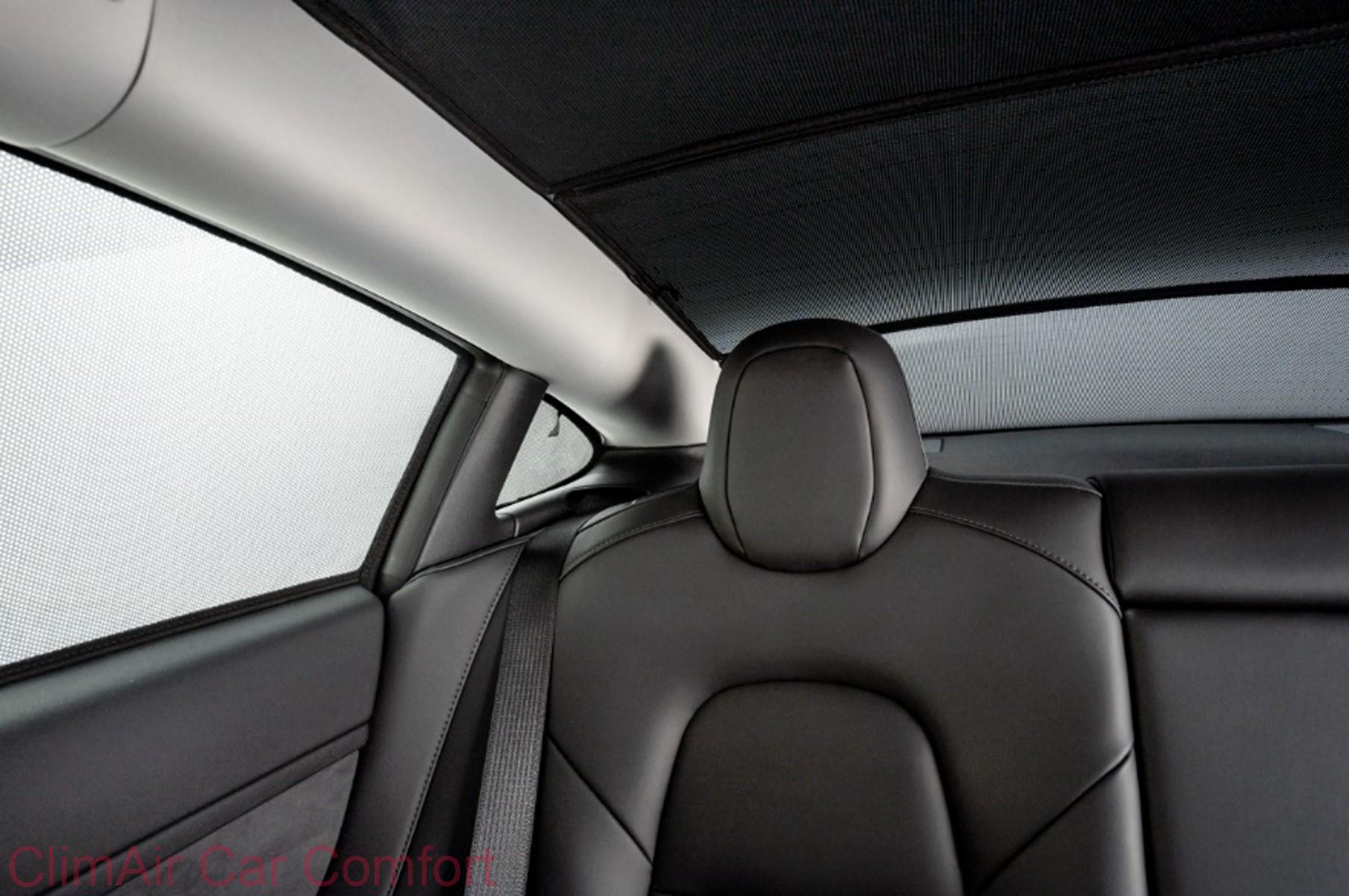 kat.č. CLI-10206 PDH - Sluneční clony (3 díly) - pro zadní panoramatickou střechu, Tesla Model 3, 4-dveř., 2017-